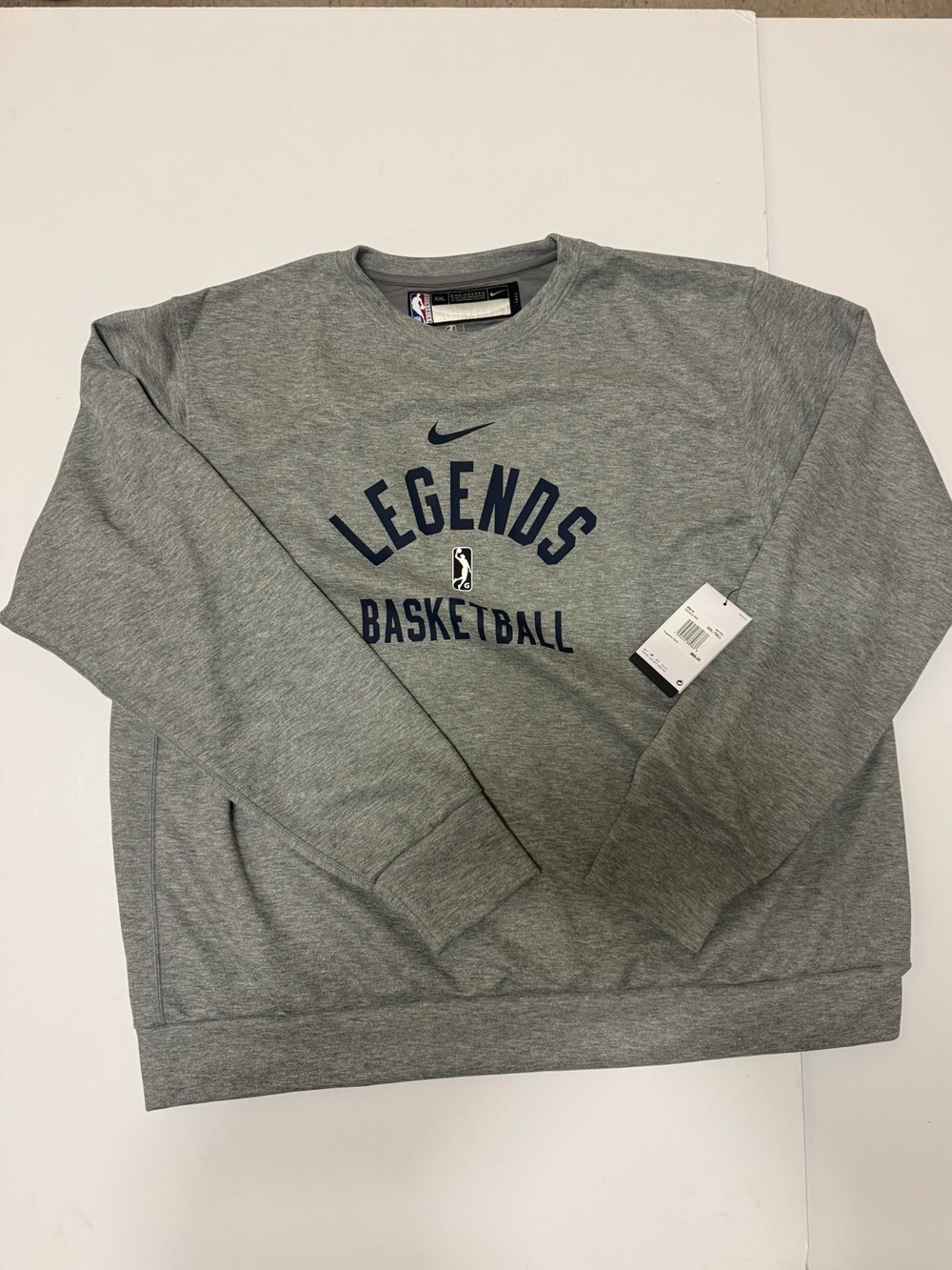 Nike NBA Authentics Texas Legends DriFIT Team-Issued Gray Pullover SZ XXL TALL